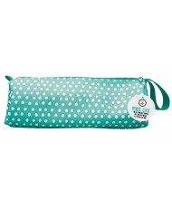 ABM Pencil Case Turquoise with white dots