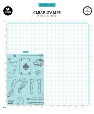ABM Clear Stamp Playing card men