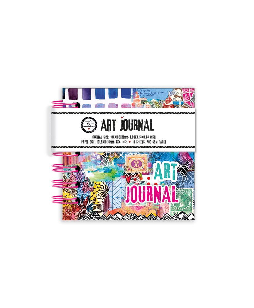 ABM Art journal 4x4 inch, 15 sheets 300 GSM paper