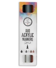 ABM Duo acrylic markers Browns 3 P