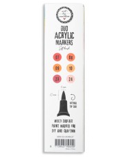 ABM Duo acrylic markers Reds 3 PC