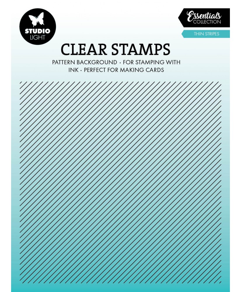 SL Clear stamp Thin stripes Essentials 138x138x3mm