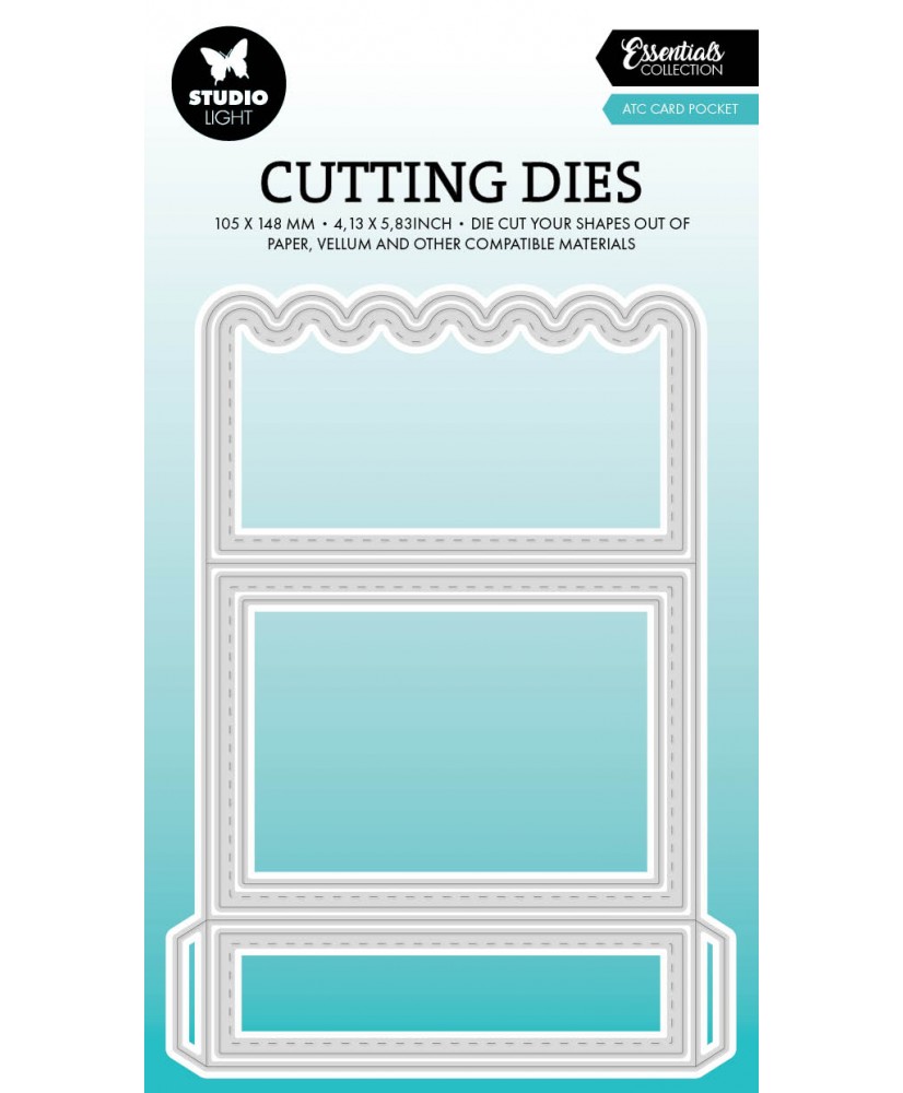 Cutting dies ATC card pocket Essentials 14.5x10.5cm