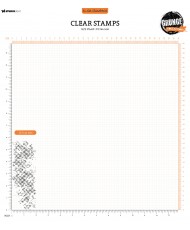 SL Clear stamp Botanical pattern Grunge Collection