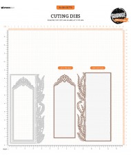 Cutting die Slimline & label Grunge Collection