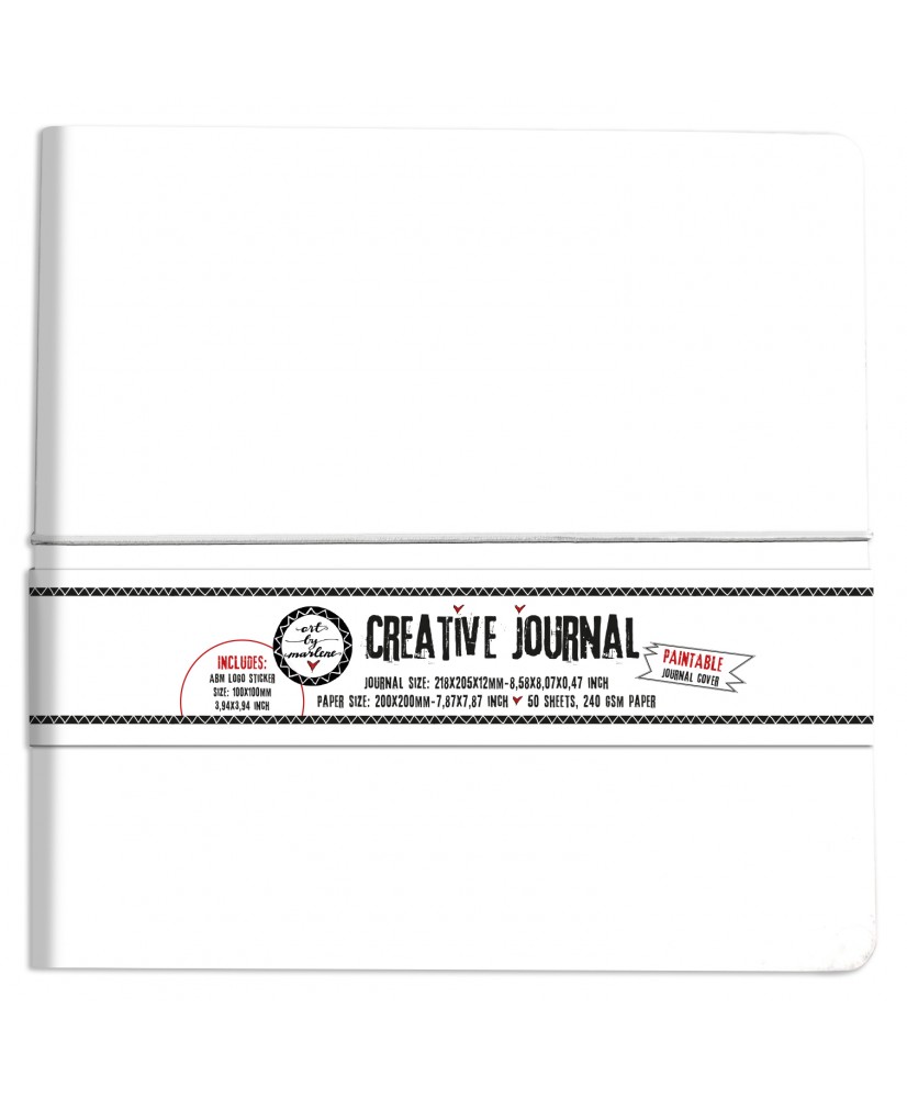 ABM Creative Journal All white 20 x 20cm