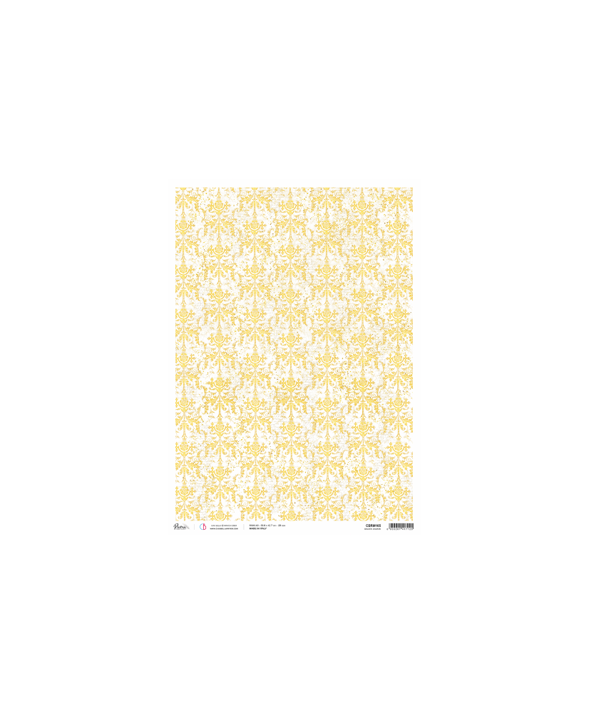 Rice Paper A3 Golden damask