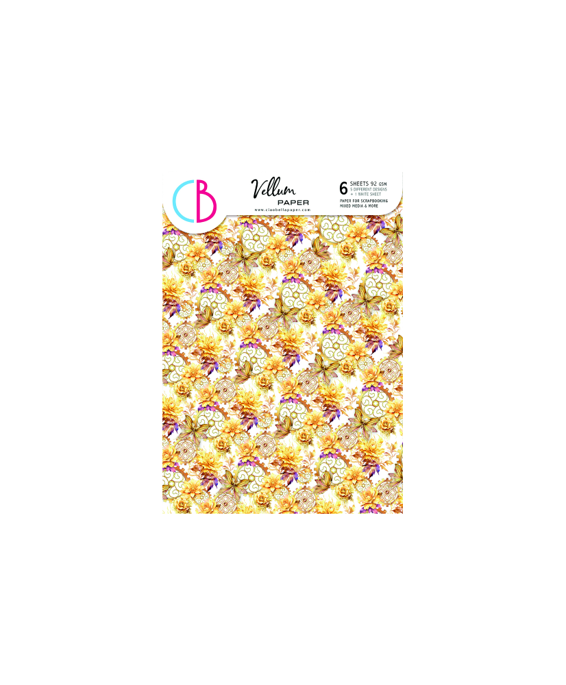 Vellum Ethereal  Paper Patterns A4 6/Pkg