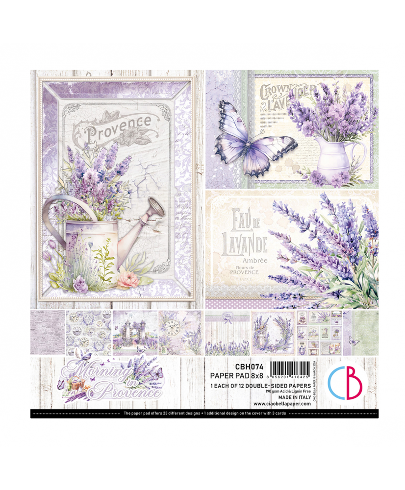 Morning in Provence Paper Pad 8x8 12/Pkg