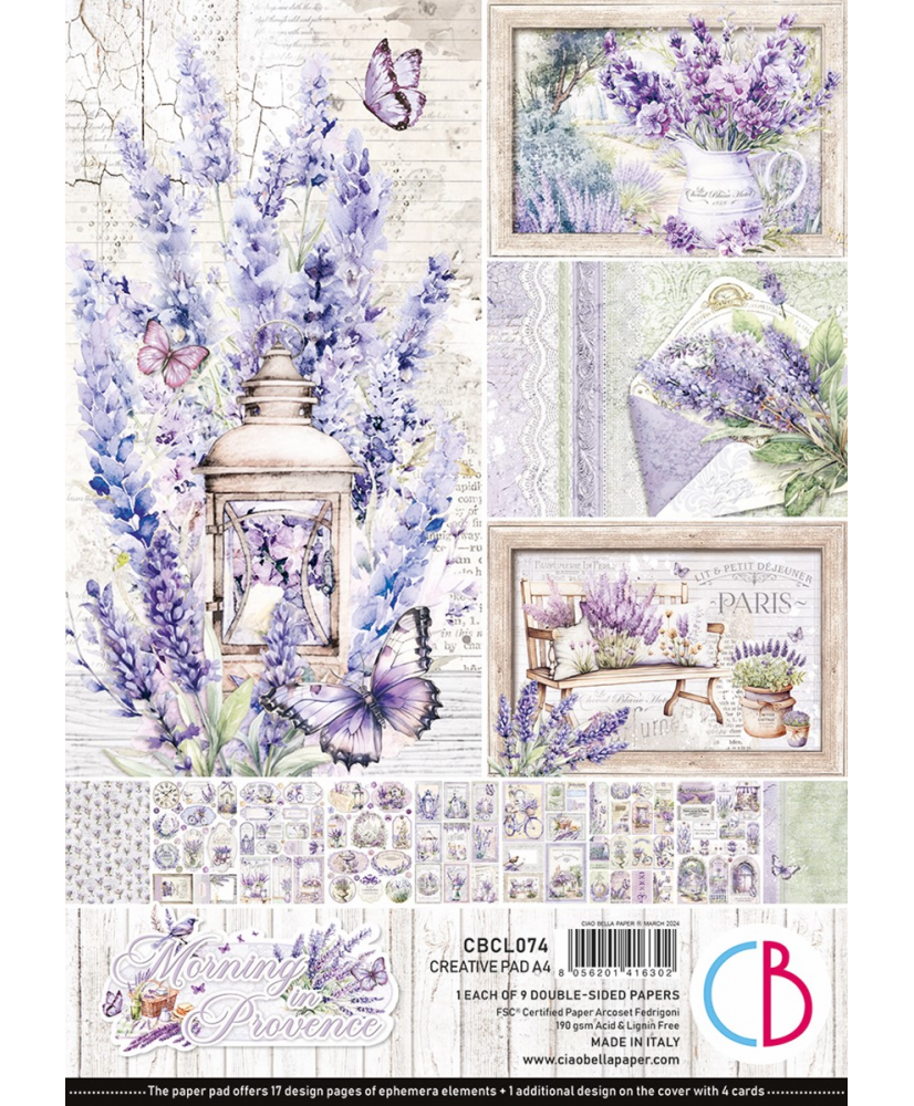 Morning in Provence Creative Pad A4 9/Pkg