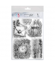 Clear Stamp Set 6x8 Lavender Whispers