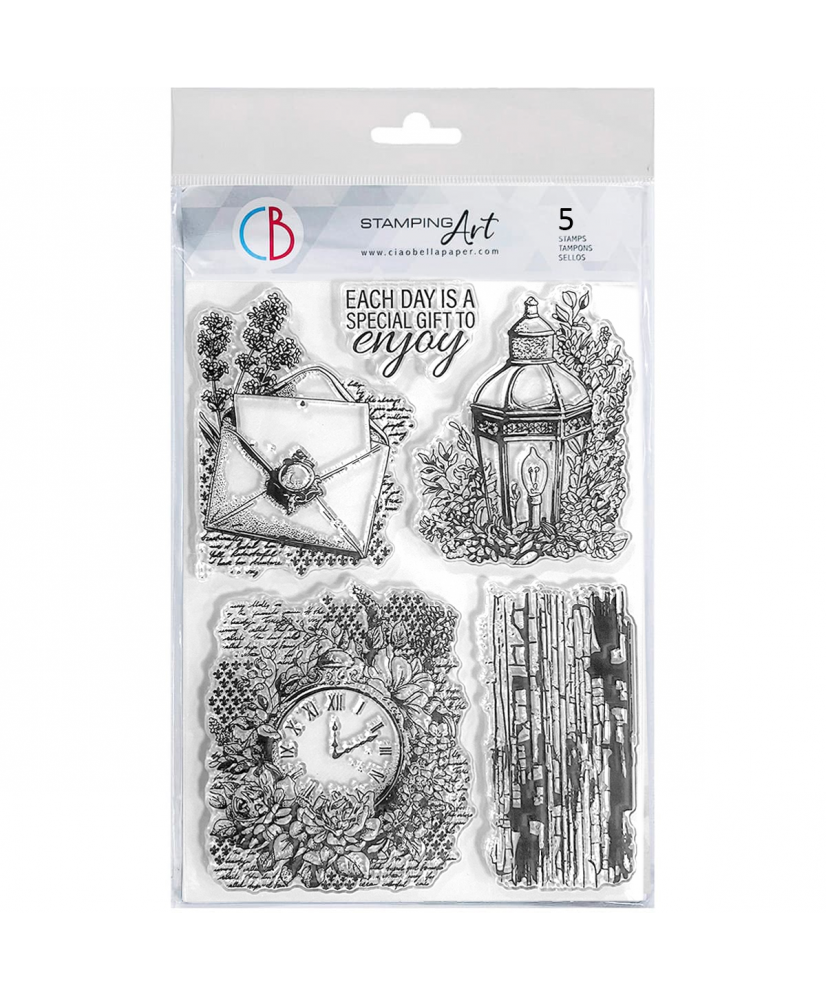 Clear Stamp Set 6x8 Lavender Whispers