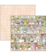 Flower Shop  Paper Pad 12x12 12/Pkg