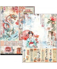 Land of the Rising Sun Creative Pad A4 9/Pkg