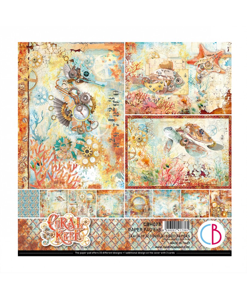 Coral Reef  Pad 8x8 12/Pkg