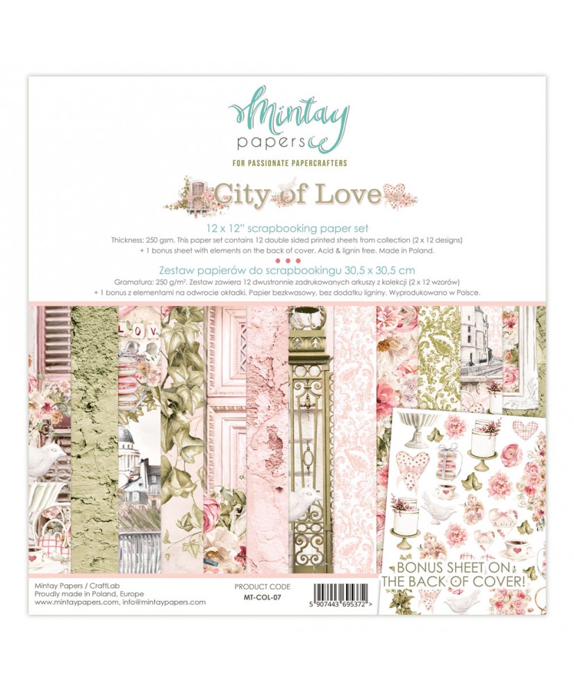 12 x 12 Paper Pad - City of Love