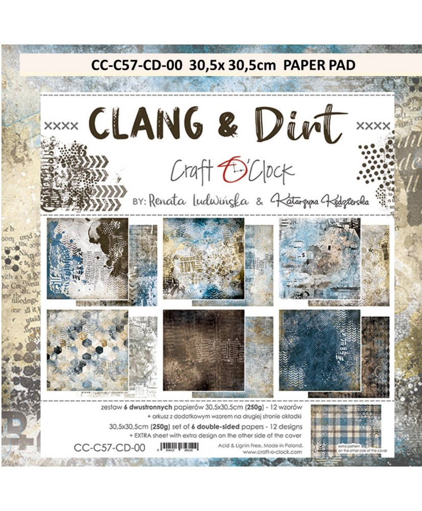 CLANG & DIRT 20,3x20,3cm