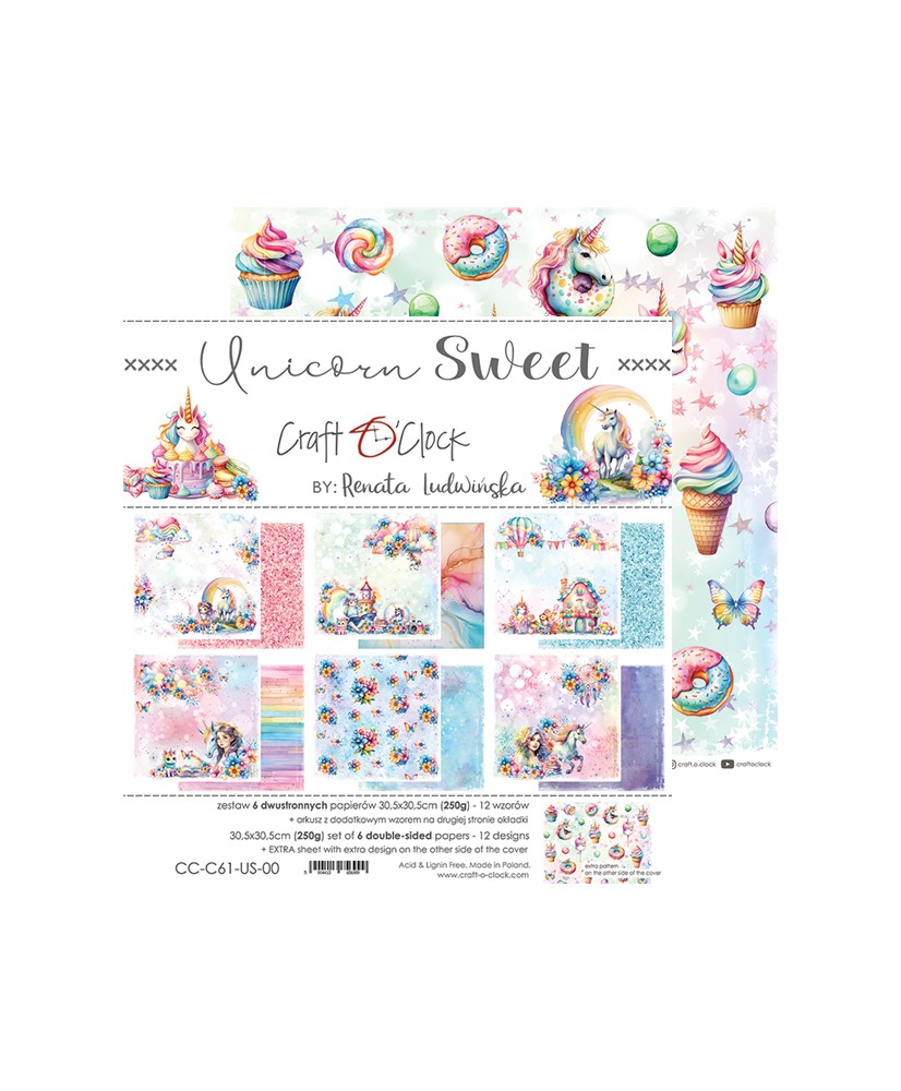 UNICORN SWEET - Set 30.5x30.5 Papers