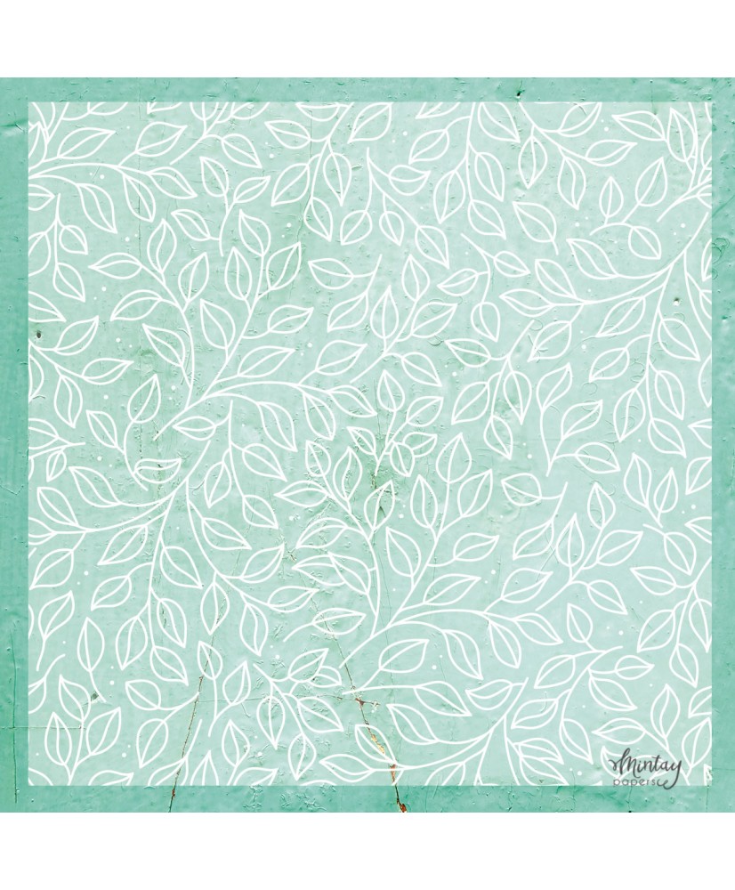 12 x 12 Decorative Vellum - Leaves