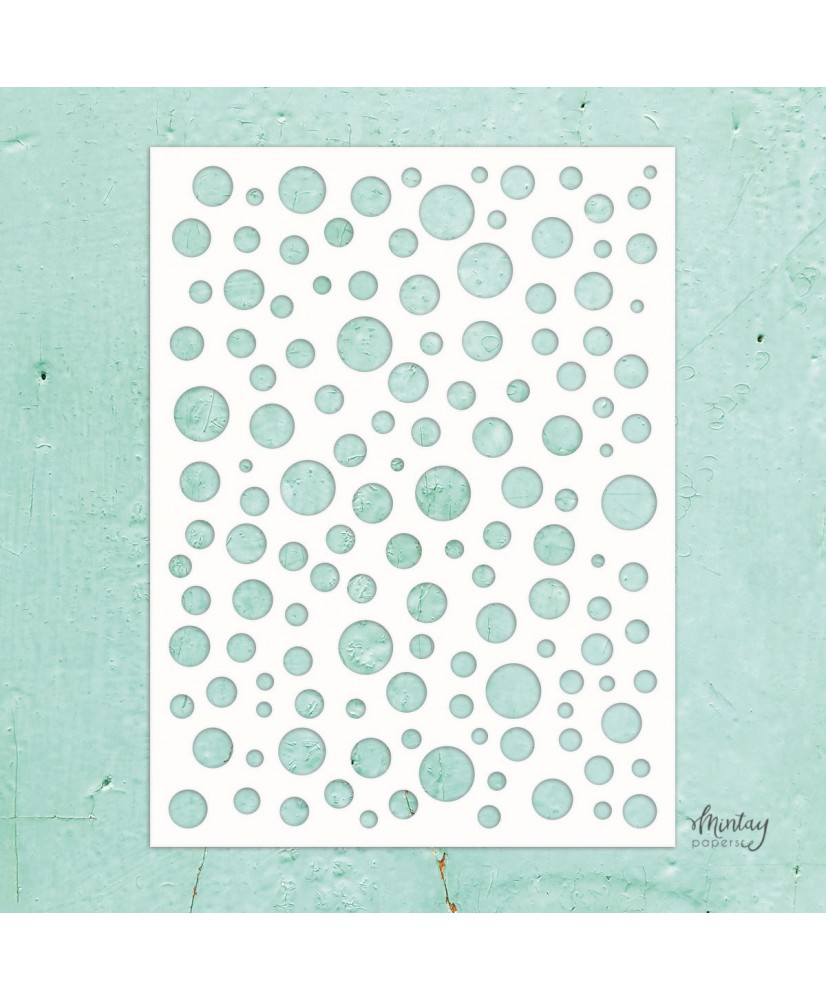 Mintay Kreativa - 6 x 8 Stencil - Bubbles