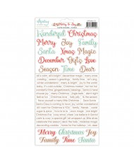 6 x 12 Paper Stickers - Merry & Joy - Words