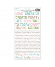 6 x 12 Paper Stickers - In My Craftroom - Words