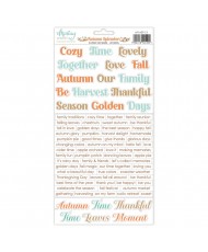 6 x 12 Paper Stickers - Autumn Splendor - Words