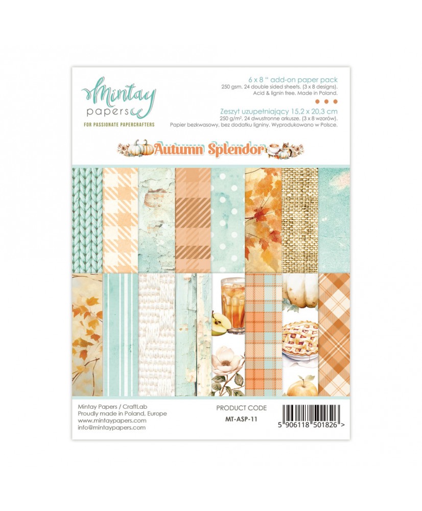 6 x 8 Add-On Paper Pad - Autumn Splendor