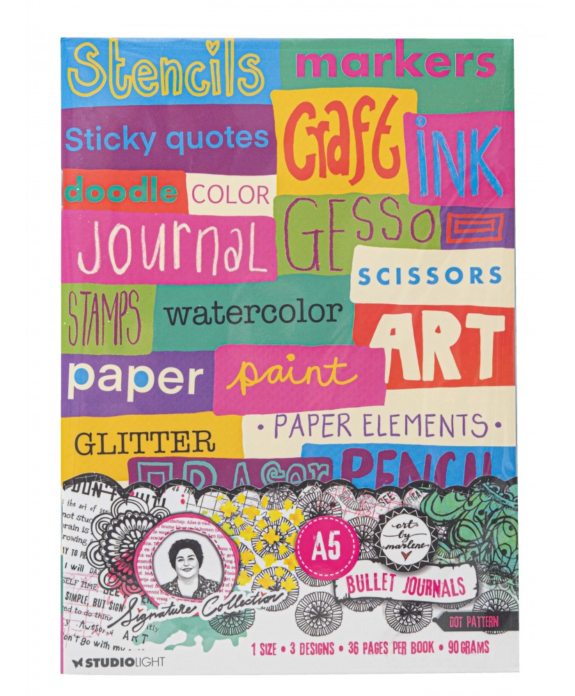 ABM Bullet Journals 3 in a pack 36Pg A5(15x21cm)