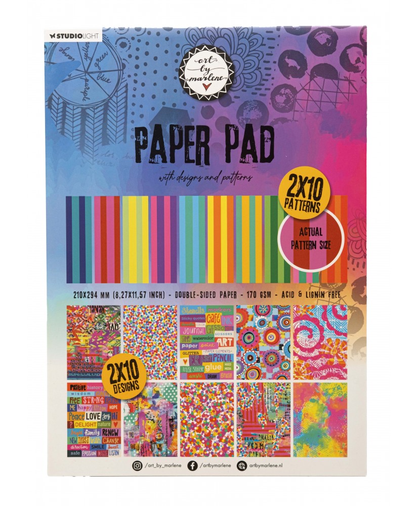 ABM Design Paper Pad  Designs and Patterns 210x297x8mm