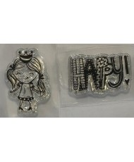 ABM STAMP SET 4 Happy Girl