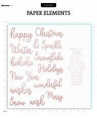 Essentials Paper Elements - Rosegold Sentiments