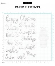 Essentials Paper Elements - Silver Sentiments