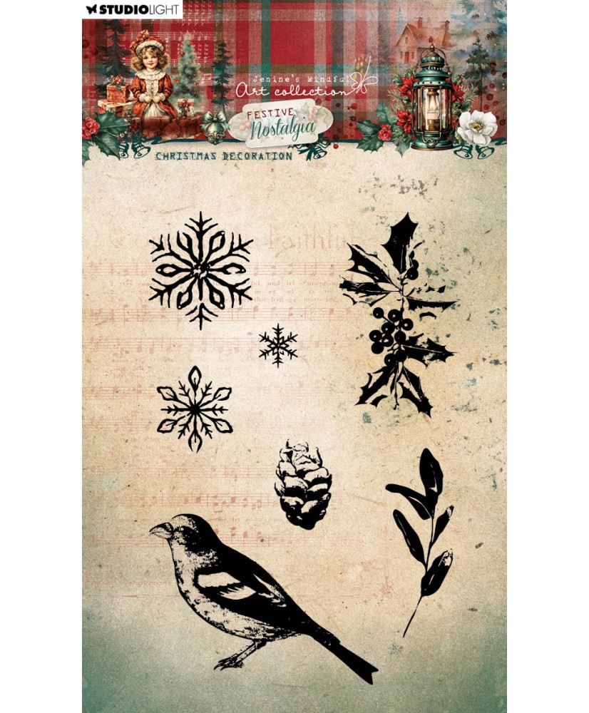 JMA Festive Nostalgia Clear Stamp - Christmas Decoration