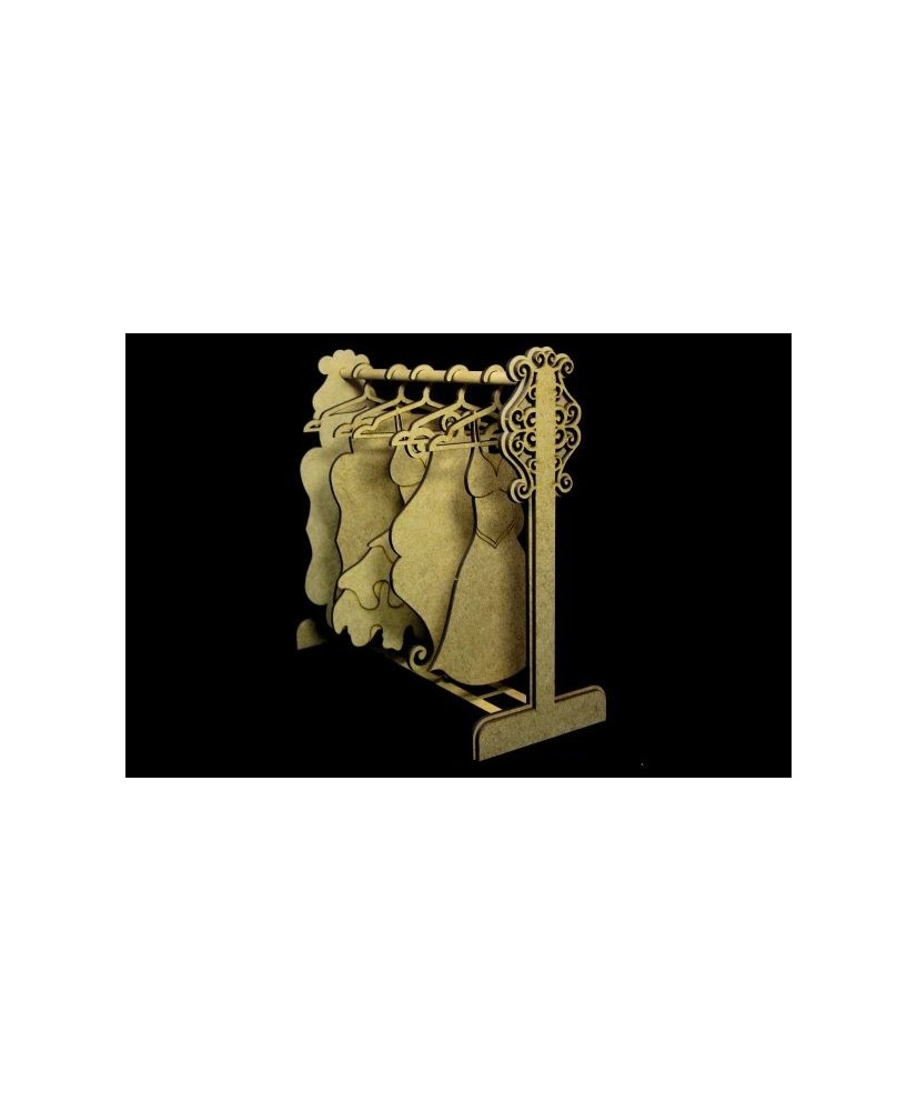 Vintage Boutique – Stand for hangers 3D – MDF