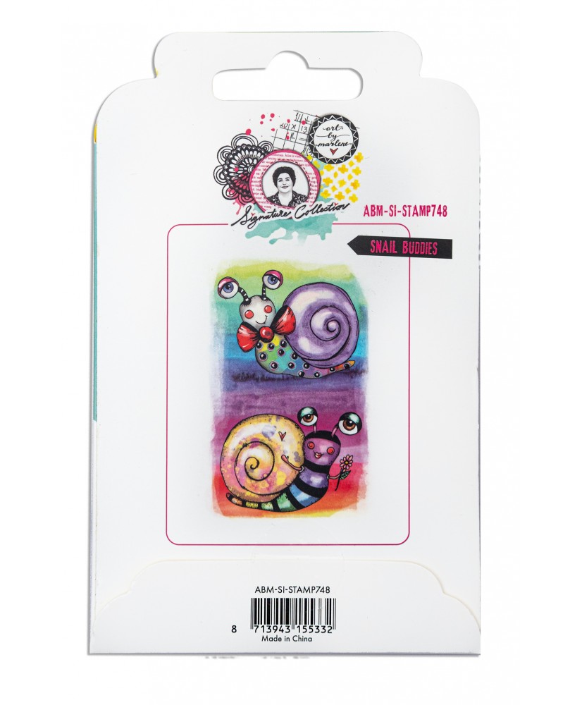 ABM Cling Stamp Snail Buddies 46x77x5mm 2pc