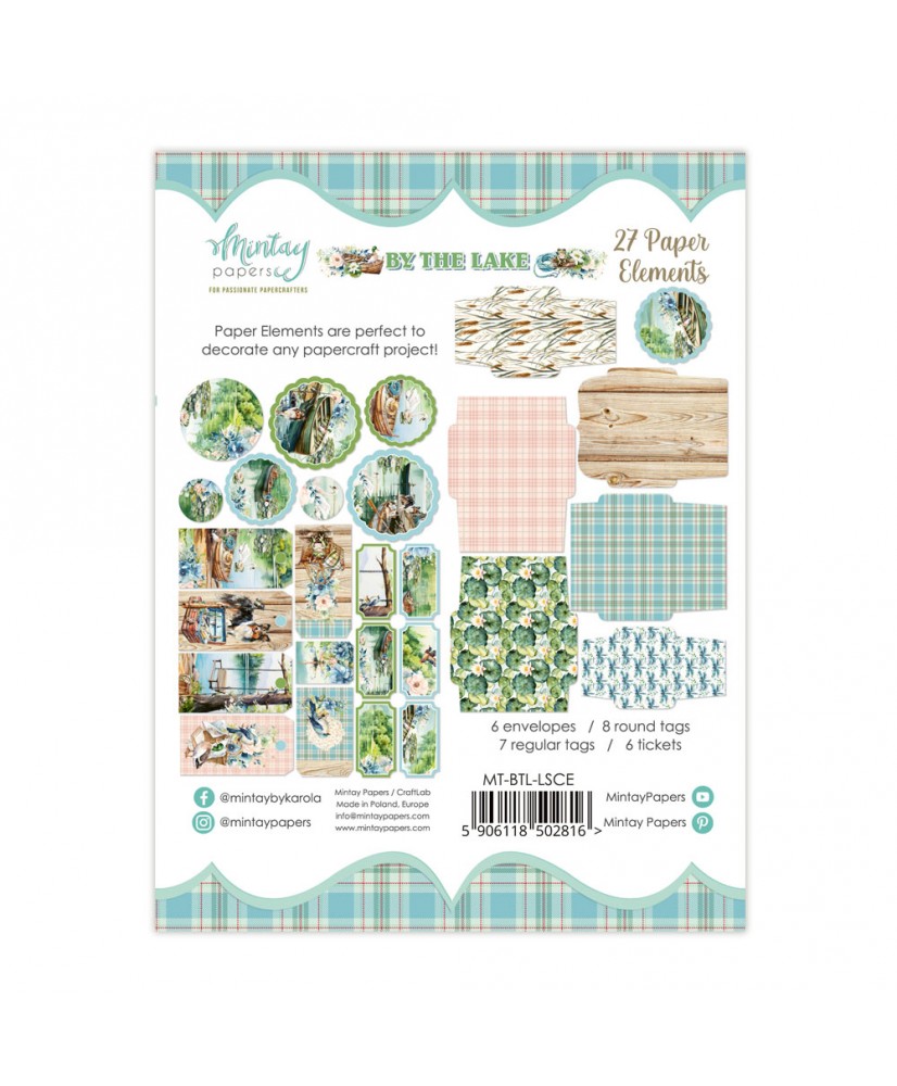 By The Lake Paper Elements  27 pcs