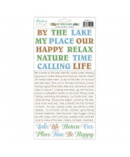 By The Lake 6 x 12 Paper Stickers Words PRE ORDER