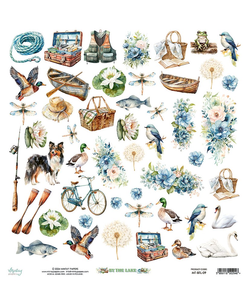 By The Lake - 12 x 12 Elements Paper