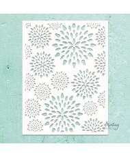 Mintay Kreativa - 6 x 8 Stencil - Aster Flowers