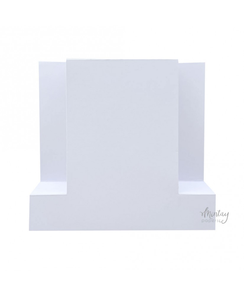 Mintay Basic - Panel Card Base - WHITE, 5 pcs