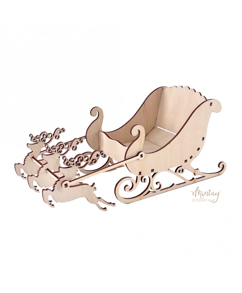 Mintay Woodies  - Decor - Christmas Sleigh