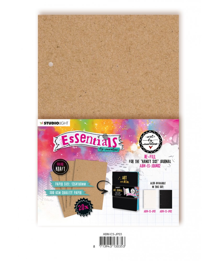 ABM Re-fill Journal pages For Handy Journal - Kraft