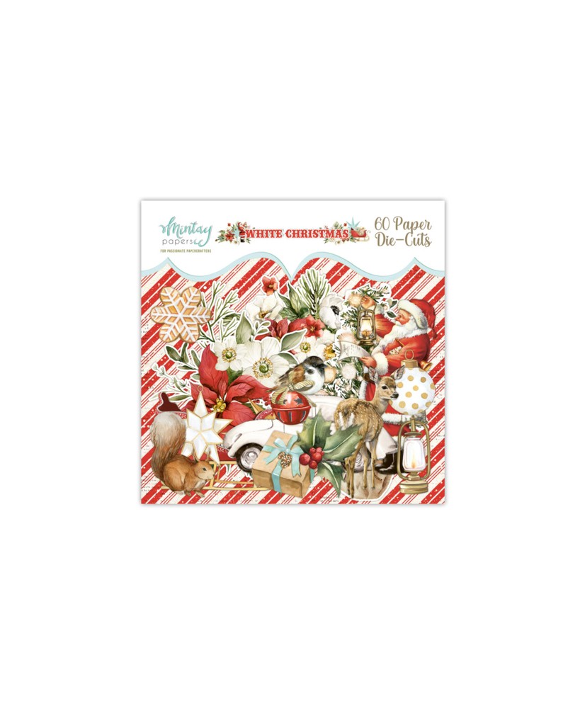 Paper Die-Cuts - White Christmas, 60 pcs