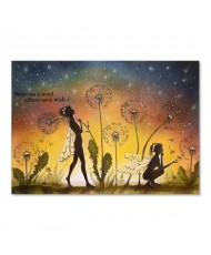 Tall Dandelion Stamp 3pcs