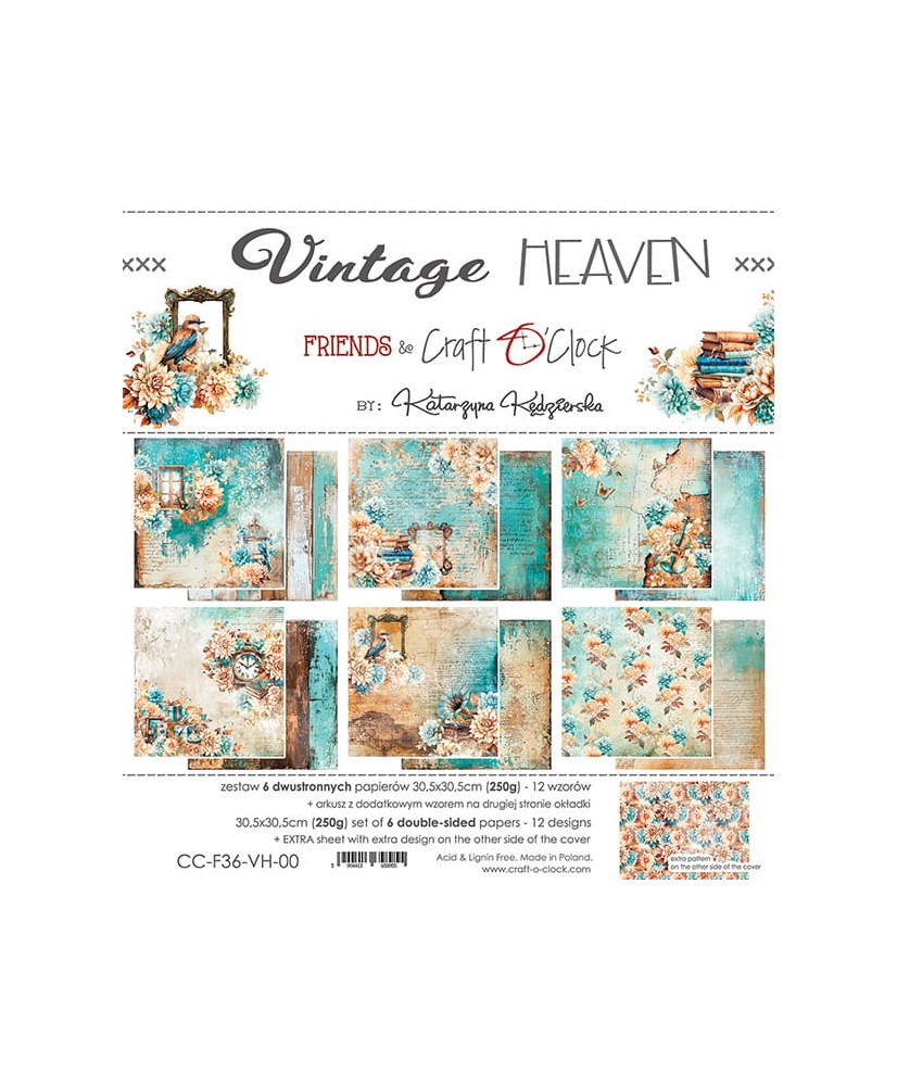 Vintage Heaven - A Set of Papers 30,5x30,5cm