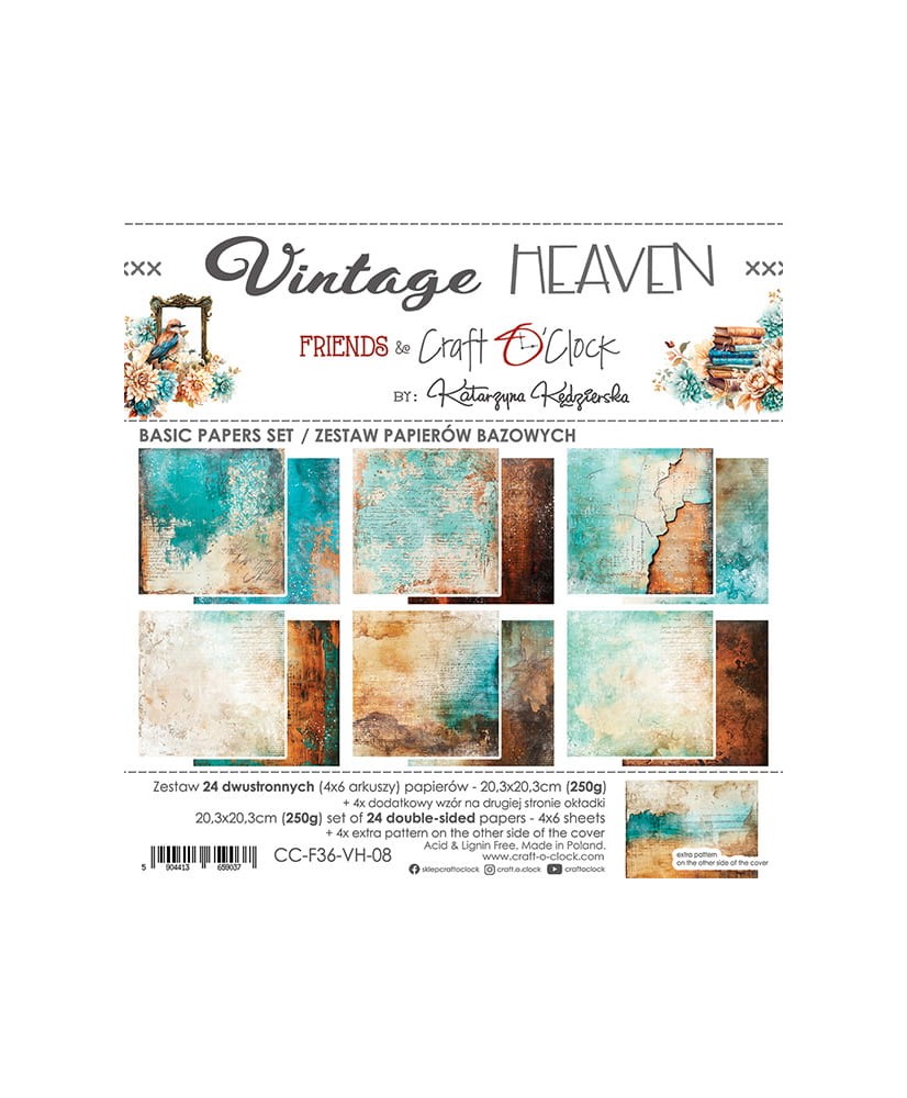 Vintage Heaven - A Set of Papers - Basic 20,3x20,3cm