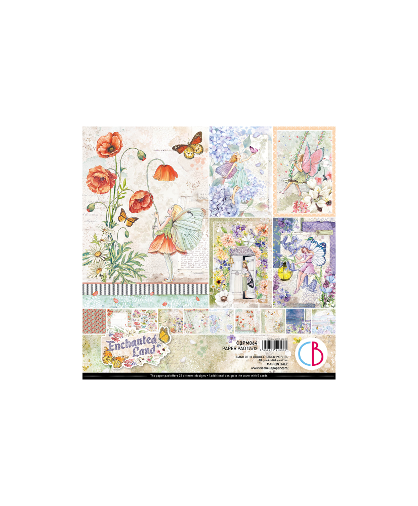 Enchanted Land Paper Pad 12x12 12/Pkg