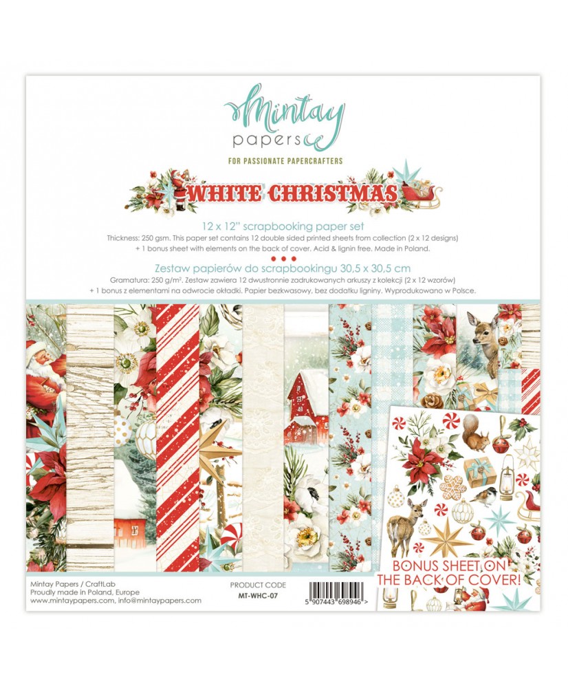 White Christmas 12x12 Paper Pad