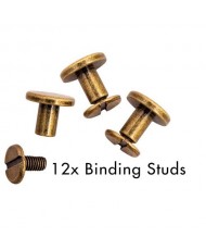 SL Binding studs Old Gold Planner Essentials  12 PC nr.02